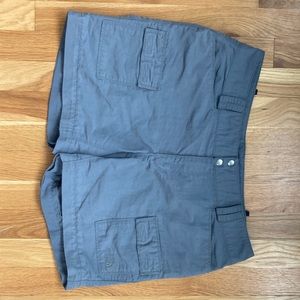 The northface gray hiking shorts, size 10.